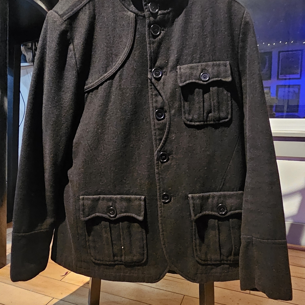 H&M Black Military Style Jacket